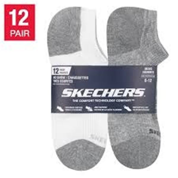 NEW 12 PAIRS NO SHOW 8-12 SKETCHERS SOCKS
