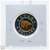 Image 2 : 1999 92.5% SILVER 2 DOLLARS WITH GOLD PLATED INNER