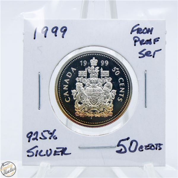 1999 92.5% SILVER 50 CENTS FROM SILVER PROOF SET