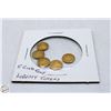 Image 1 : 5 - LIBERTY GOLD TONE TOKENS