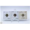 Image 1 : 1936, 1938 & 1948 SILVER DIMES