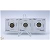 Image 1 : 1939, 1941 & 1968 SILVER DIMES