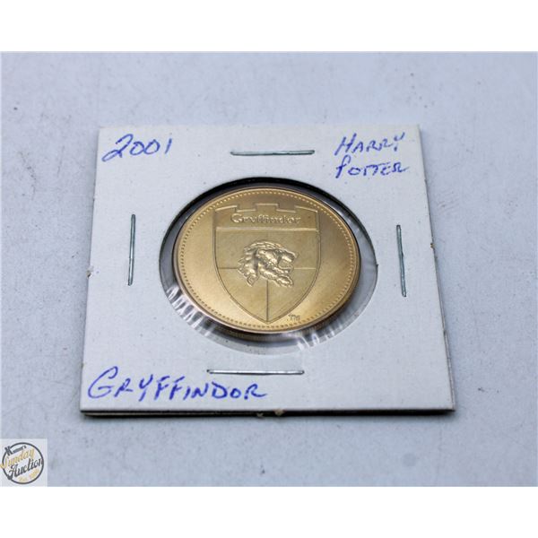 HARRY POTTER COIN - GRYFFINDOR CREST