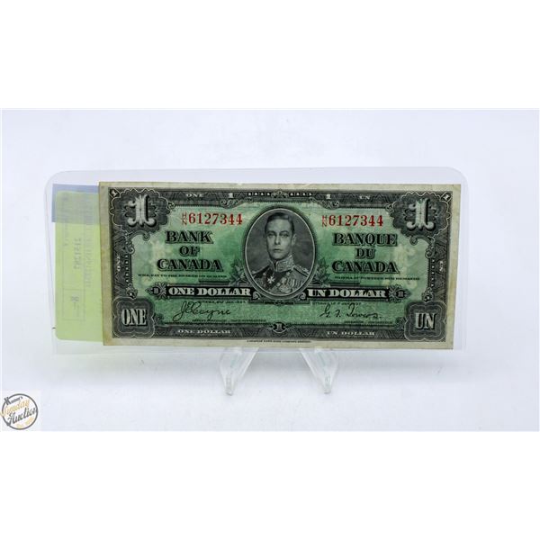 1937 $1 BILL SE# HN6127344