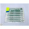 Image 2 : 6X$1-1973 MINT DOLLAR BILLS