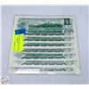 Image 2 : 7X$1-1973 MINT DOLLAR BILLS