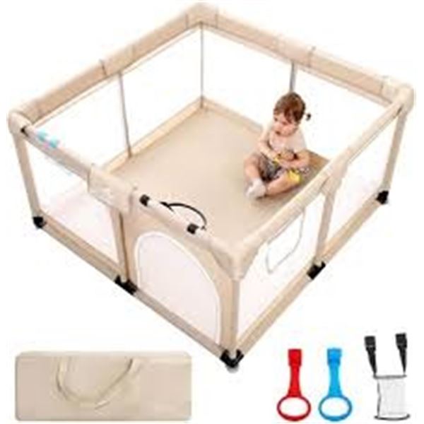 NEW W BOX JOYPONY BABY PLAYPEN W MAT 50X50X27"