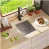 Image 1 : BRAND NEW MENSARJOR KITCHEN SINK 15 X 17 X 9"