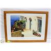 Image 1 : “MEDITERRANEAN STEPS AND OCEAN” COLOURED PRINT