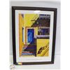Image 1 : “MEDITERRANEAN VILLAGE” COLOURED PRINT (ILANA