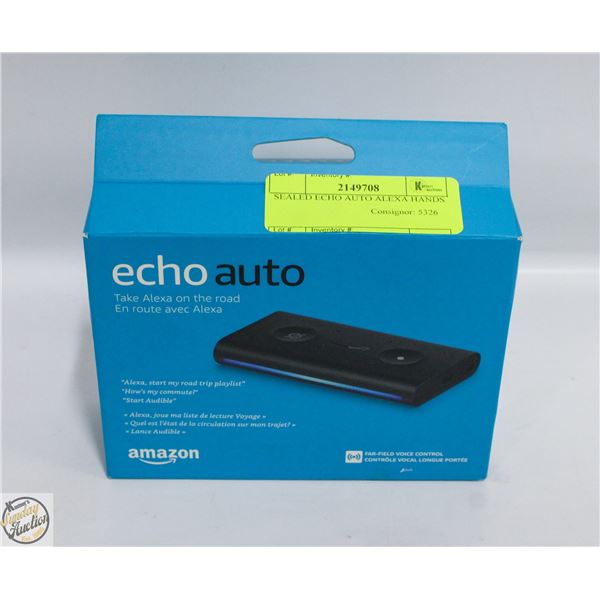 SEALED ECHO AUTO ALEXA HANDS