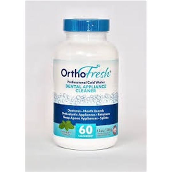 350G 60 CLEANINGS ORTHOFRESH DENTAL APPLIANCE CLEA