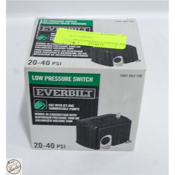 NEW EVERBILT LOW PRESSURE