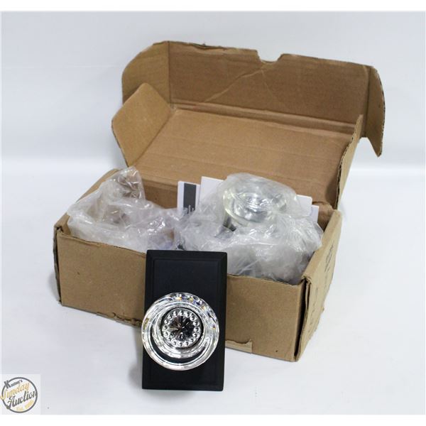 NEW IN BOX EMTEK CRYSTAL PASSAGE KNOB