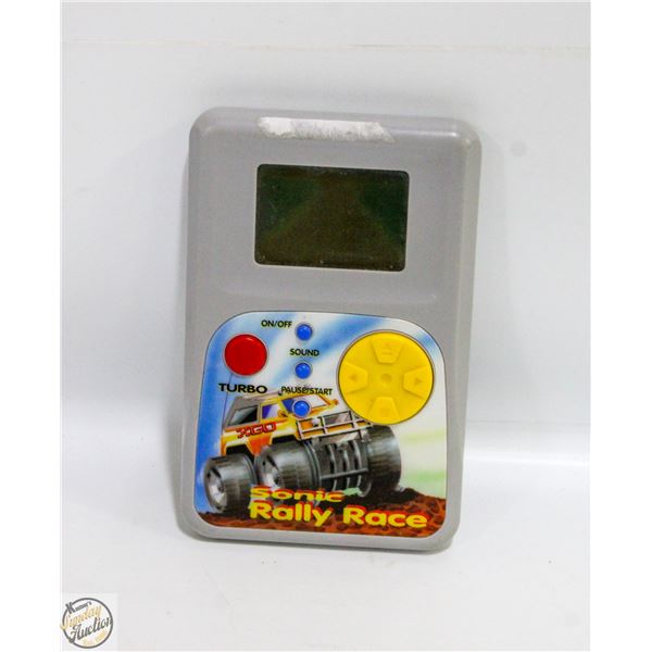 VINTAGE HANDHELD SONIC RALLY RACE VIDEO GAME