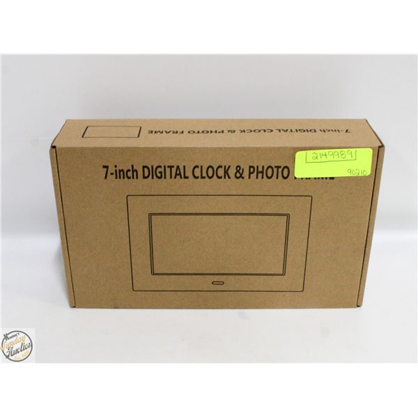 7" DIGITAL CLOCK AND PHOTO FRAME