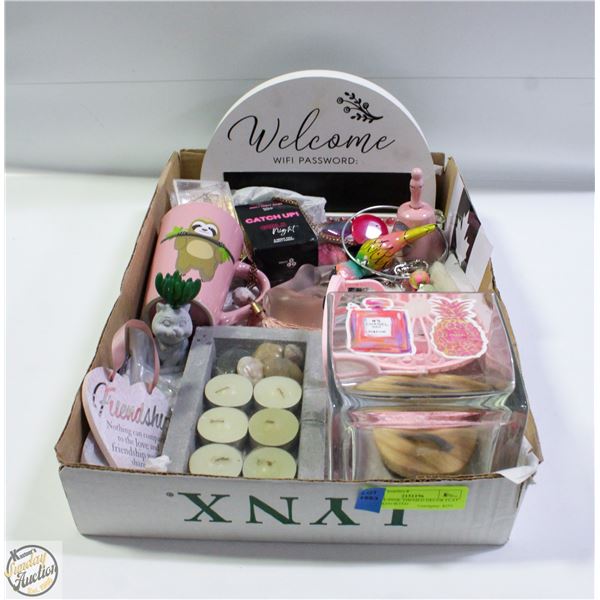 ESTATE PINK THEMED DECOR FLAT FULL ASSORTED