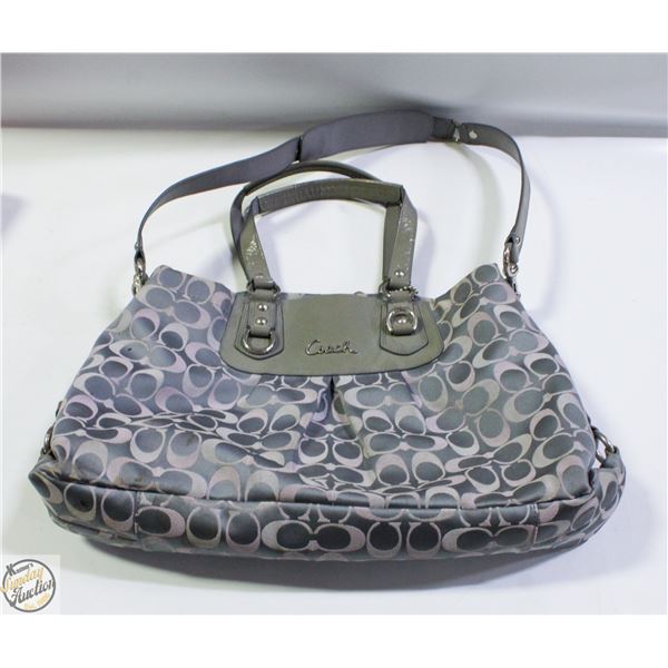 GENUINE GREY COACH HANDBAG/PURSE