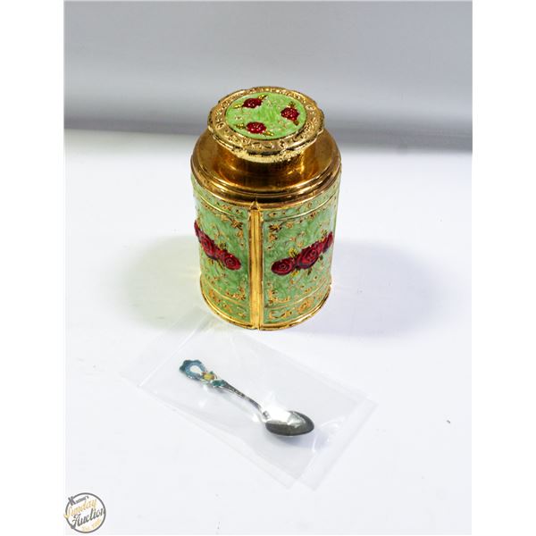 STERLING SILVER GOOD LUCK SPOON + VINTAGE