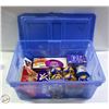 Image 1 : LIDDED TOTE OF ASSORTED NON-PERISHABLE