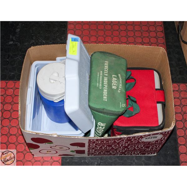 3 COOLERS 1 HARDSHEEL 2 SOFTSHELL