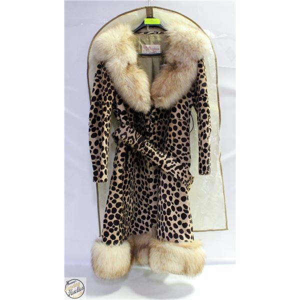 ESTATE VINTAGE STERLING FURS BELTED