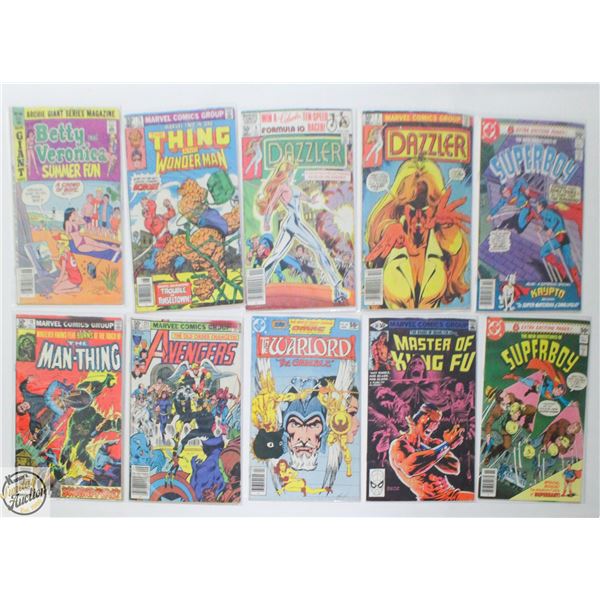 50 CENT COVER COMIC LOT, 10 BOOKS