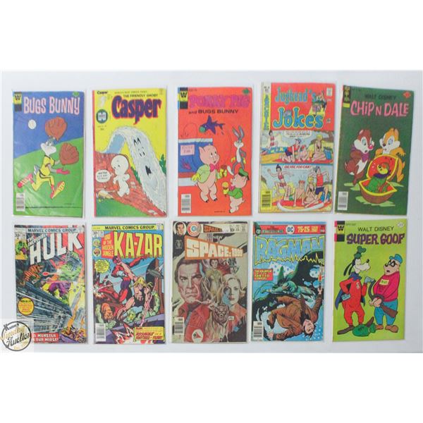 30 CENT COVER COMIC LOT, 10 BOOKS