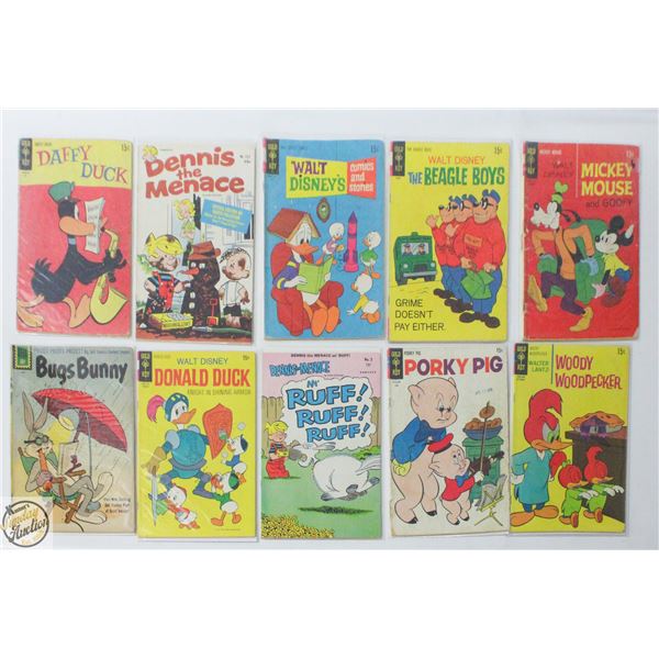 15 CENT COVER COMIC LOT, 10 BOOKS