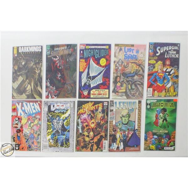 #1 ISSUE COMIC LOT, MARVEL, DC, INDY, 10 BOOKS