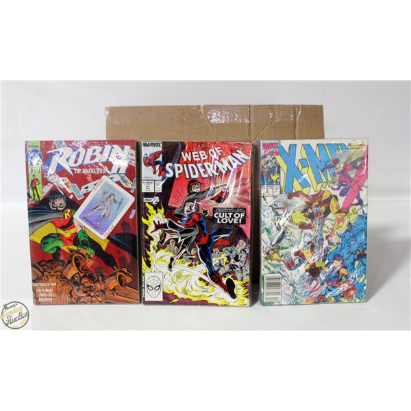 BOX OF 150 USED/MIXED LOT COMICS