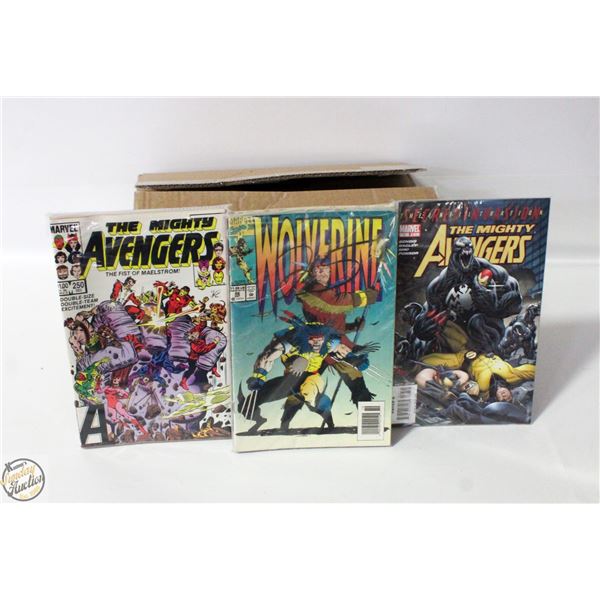 BOX OF 150 USED/MIXED LOT COMICS