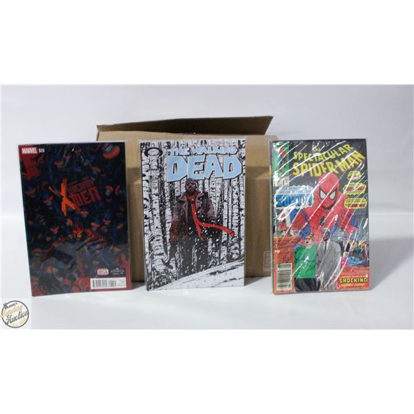 BOX OF 150 USED/MIXED LOT COMICS