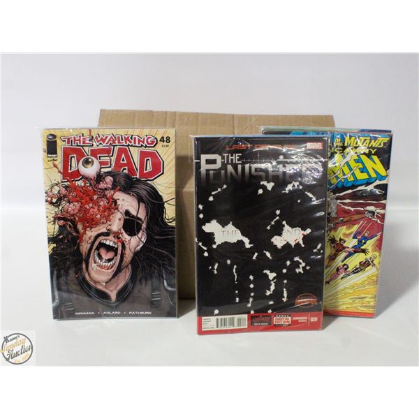 BOX OF 150 USED/MIXED LOT COMICS