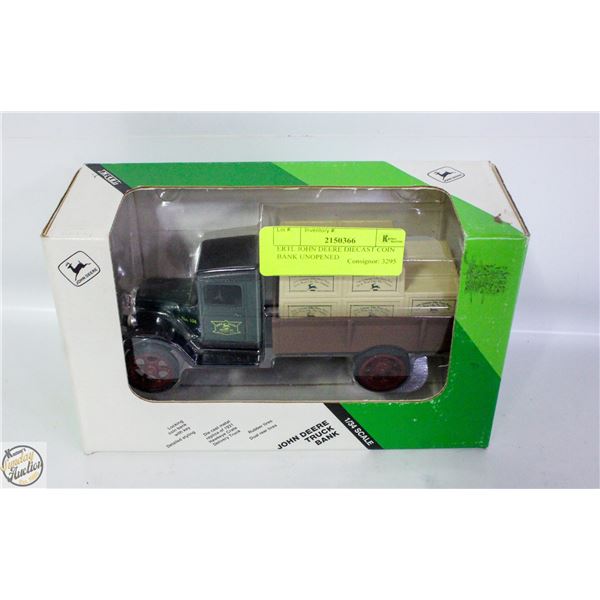 ERTL JOHN DEERE DIECAST COIN BANK UNOPENED