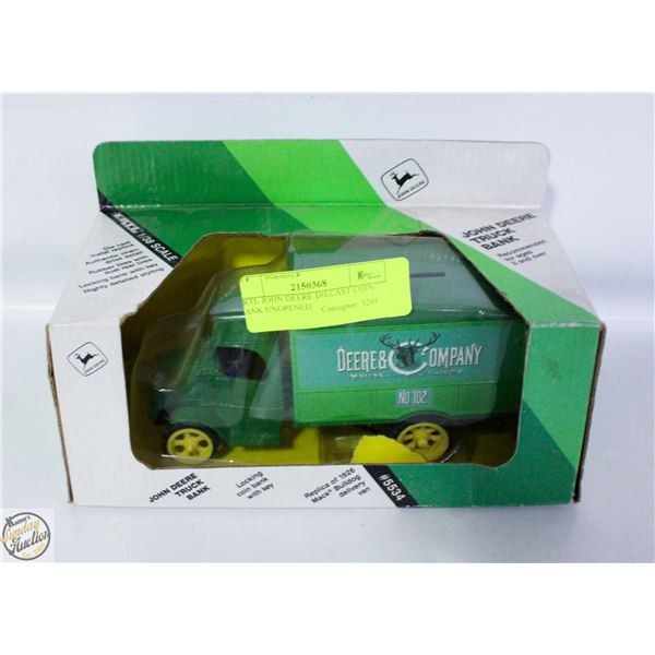 ERTL JOHN DEERE DIECAST COIN BANK UNOPENED