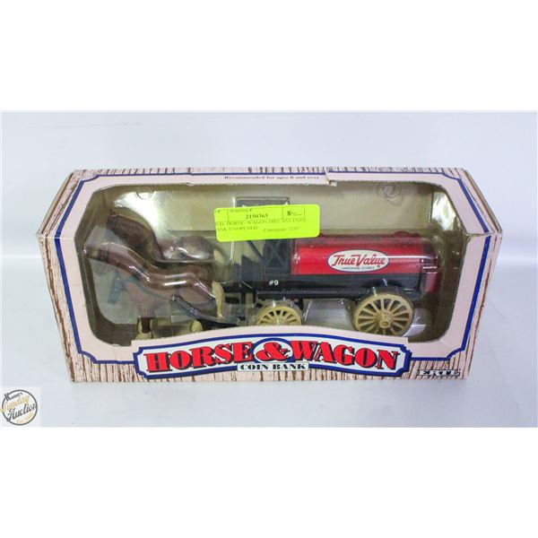 ERTL HORSE+WAGON DIECAST COIN CANK UNOPENED