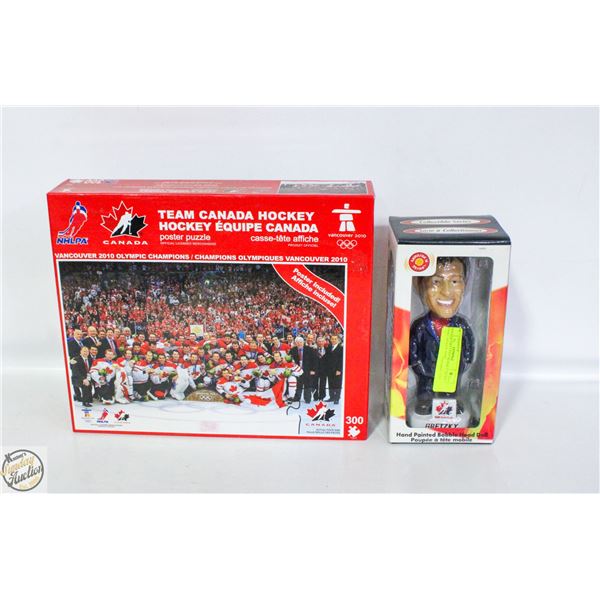 VINTAGE GRETZKY BOBBLE HEAD + TEAM CANADA 300PC
