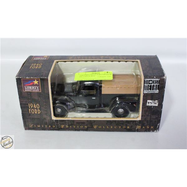 1940 FORD COLLECTOR COIN BANK DIE CAST IN BOX