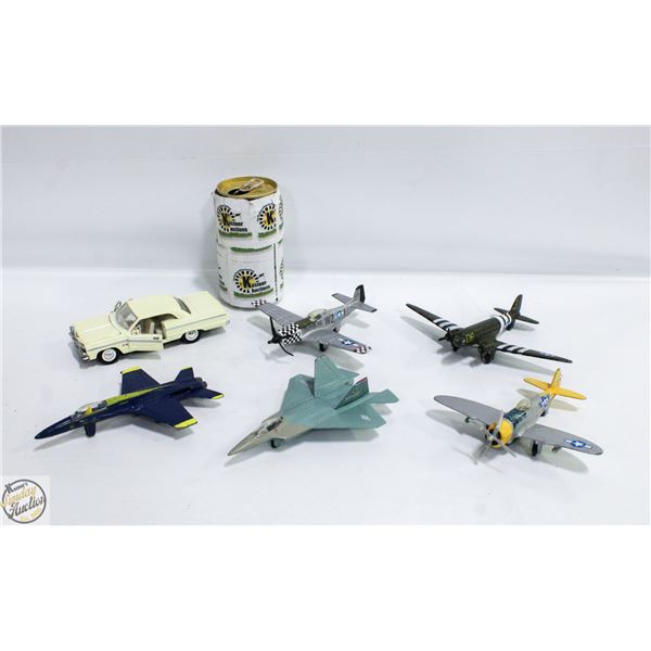 METAL PLANE LOT X5 AND ONE CAR CHEVROLET