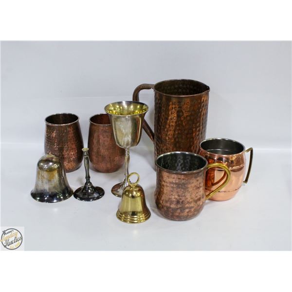 COPPER CUPS - LOT