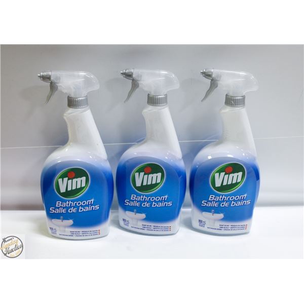 THREE VIM BATHROOM CLEANERS 950 ML