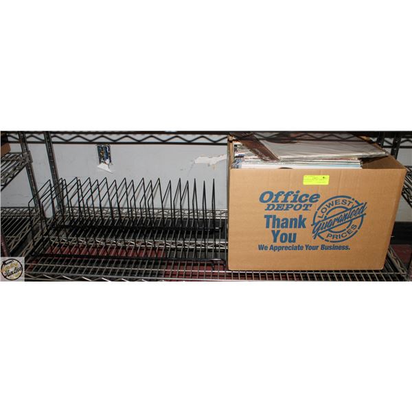 70+ ESTATE MISC LP'S + 2 METAL ORGANIZERS