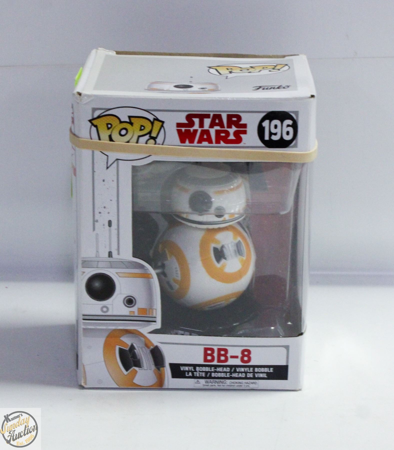 FUNKO POP BB-8 BOBBLE HEAD NUMBER 196