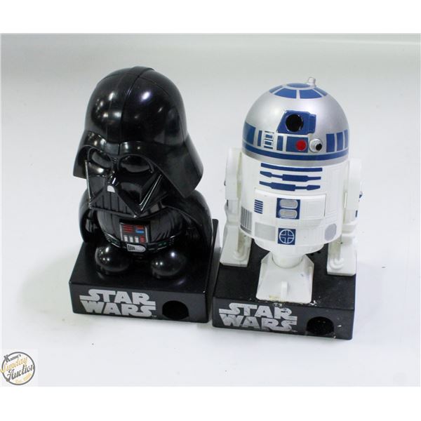 STAR WARS CANDY DISPENSERS R2-D2 DARTH