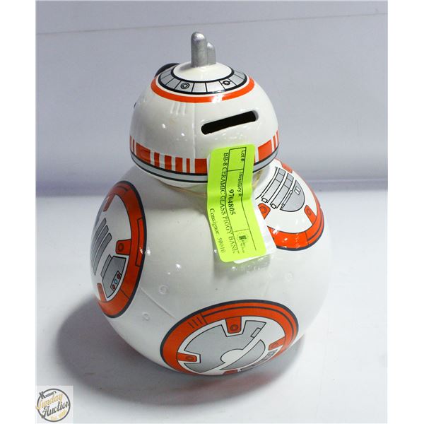 BB-8 CERAMIC GLASS PIGGY BANK