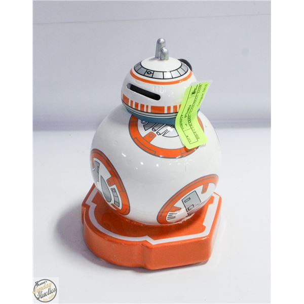 BB-8 CERAMIC GLASS PIGGY BANK