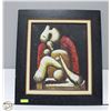 Image 1 : ORIGINAL OIL ON CANVAS PAINTING 28"X32"