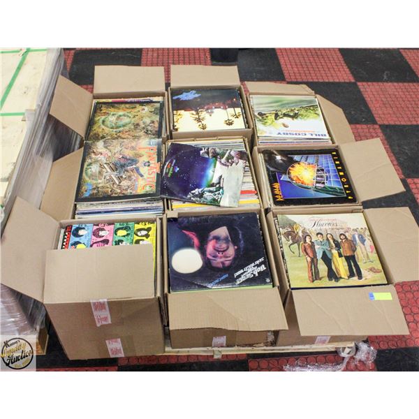 PALLET OF RECORDS: ROCK, POP, COUNTRY & MORE