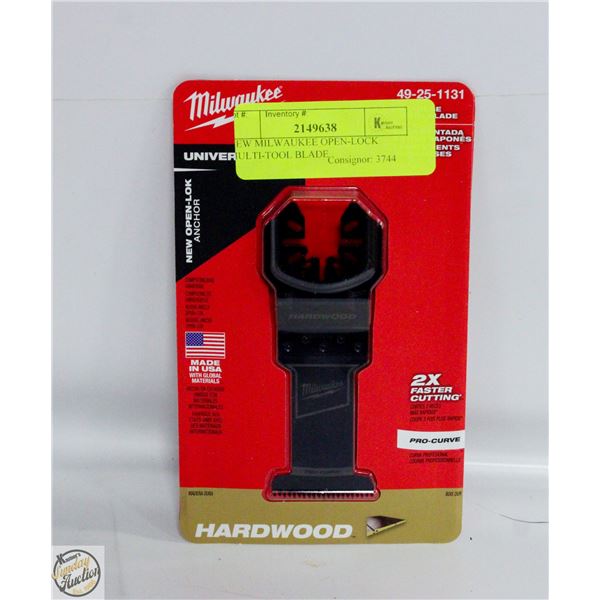 NEW MILWAUKEE OPEN-LOCK MULTI-TOOL BLADE